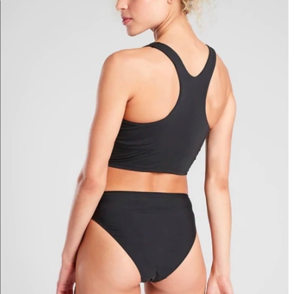 Athleta Tops Athleta S Abc Black Conscious Crop Bikinitop Swim Wet
